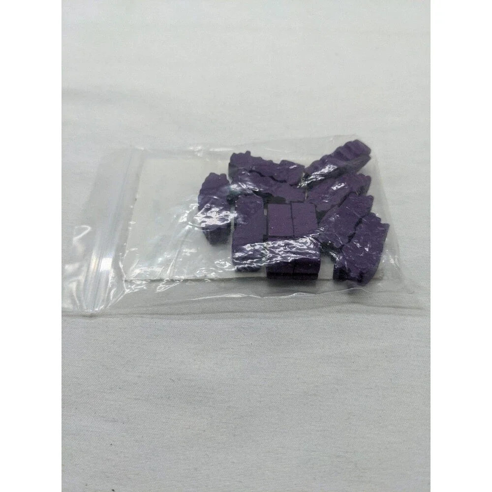 Mayday Games Purple Wood 10 Train Token Set